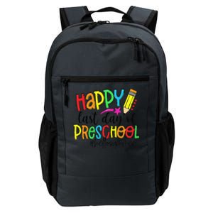 Happy Last Day Of School Preschool Teacher Hello Summer Daily Commute Backpack