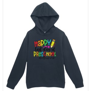 Happy Last Day Of School Preschool Teacher Hello Summer Urban Pullover Hoodie