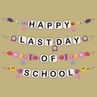 Happy Last Day Of School Teacher Student Bracelets Graduate Long Sleeve Shirt