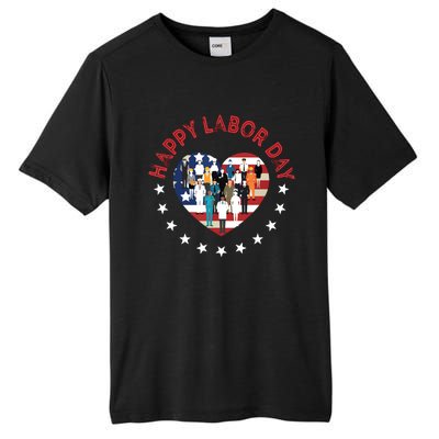 Happy Labor Day For All Workers Patriotic Labors Day Tall Fusion ChromaSoft Performance T-Shirt