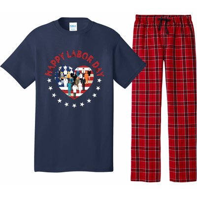 Happy Labor Day For All Workers Patriotic Labors Day Pajama Set