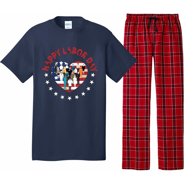 Happy Labor Day For All Workers Patriotic Labors Day Pajama Set