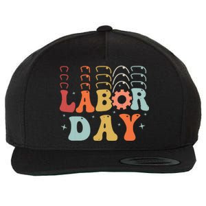 Happy Labor Day Funny Proud Labor Matching Wool Snapback Cap