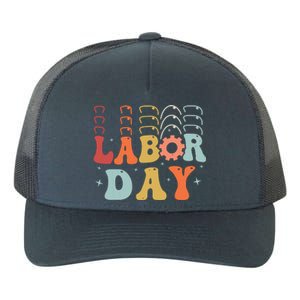 Happy Labor Day Funny Proud Labor Matching Yupoong Adult 5-Panel Trucker Hat