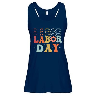 Happy Labor Day Funny Proud Labor Matching Ladies Essential Flowy Tank