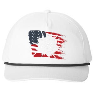 Happy Labor Day Gift American Flag Snapback Five-Panel Rope Hat