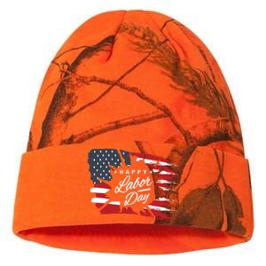 Happy Labor Day Gift American Flag Kati Licensed 12" Camo Beanie