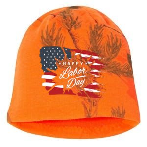 Happy Labor Day Gift American Flag Kati - Camo Knit Beanie