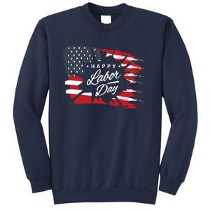 Happy Labor Day Gift American Flag Sweatshirt