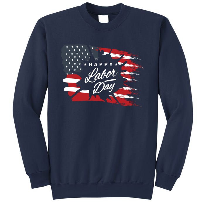 Happy Labor Day Gift American Flag Sweatshirt