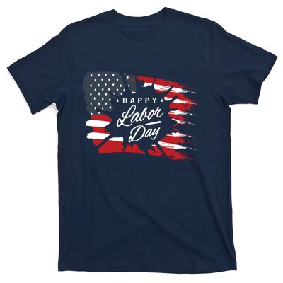 Happy Labor Day Gift American Flag T-Shirt