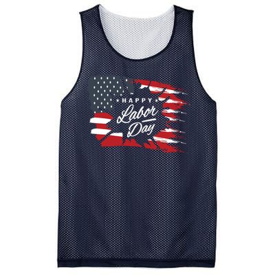 Happy Labor Day Gift American Flag Mesh Reversible Basketball Jersey Tank