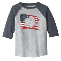 Happy Labor Day Gift American Flag Toddler Fine Jersey T-Shirt