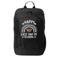 Happy Last Day Of School Teacher Student Women Girl City Backpack