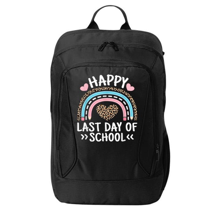 Happy Last Day Of School Teacher Student Women Girl City Backpack