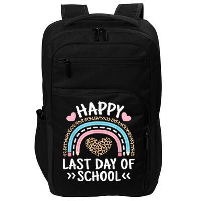 Happy Last Day Of School Teacher Student Women Girl Impact Tech Backpack