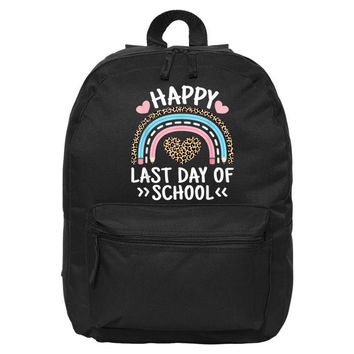 Happy Last Day Of School Teacher Student Women Girl 16 in Basic Backpack