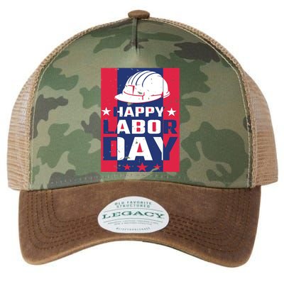 Happy Labor Day Labor Party Legacy Tie Dye Trucker Hat