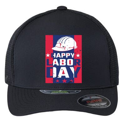Happy Labor Day Labor Party Flexfit Unipanel Trucker Cap