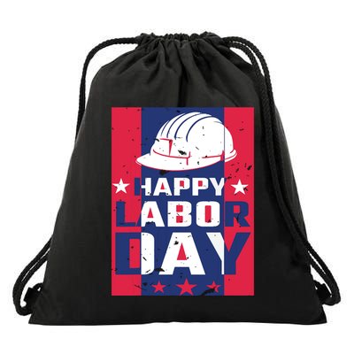 Happy Labor Day Labor Party Drawstring Bag
