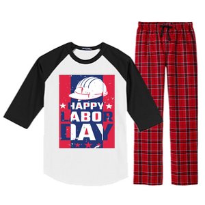 Happy Labor Day Labor Party Raglan Sleeve Pajama Set