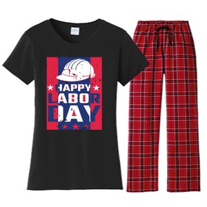 Happy Labor Day Labor Party Women's Flannel Pajama Set