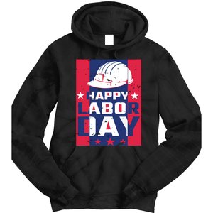 Happy Labor Day Labor Party Tie Dye Hoodie