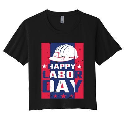 Happy Labor Day Labor Party Crop Top