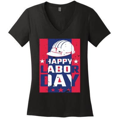 Happy Labor Day Labor Party Women's V-Neck T-Shirt