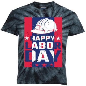 Happy Labor Day Labor Party Kids Tie-Dye T-Shirt