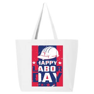 Happy Labor Day Labor Party 25L Jumbo Tote