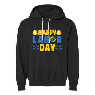 Happy Labor Day Shirts American US Happy Labor Day Garment-Dyed Fleece Hoodie