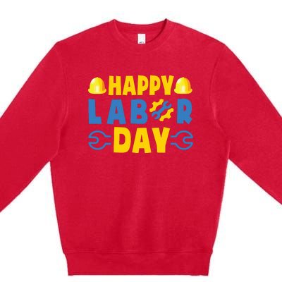 Happy Labor Day Shirts American US Happy Labor Day Premium Crewneck Sweatshirt