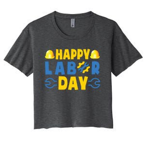 Happy Labor Day Shirts American US Happy Labor Day Women's Crop Top Tee