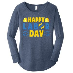 Happy Labor Day Shirts American US Happy Labor Day Women's Perfect Tri Tunic Long Sleeve Shirt