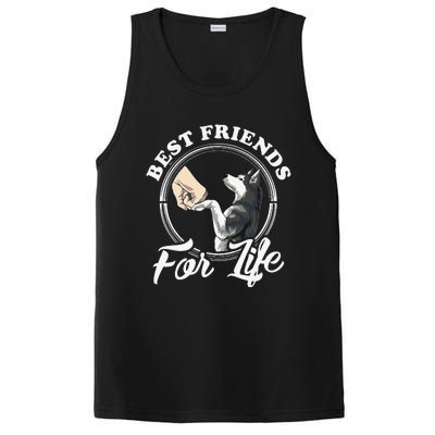 Husky Lovers Design Best Friends For Life Funny Husky PosiCharge Competitor Tank