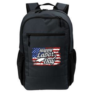 Happy Labor Day Shirts For Labor Day Retro US Flag Daily Commute Backpack