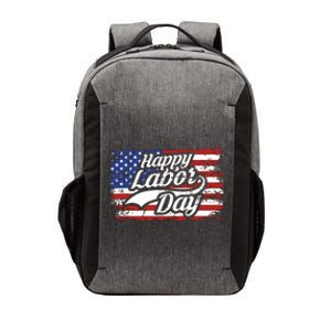 Happy Labor Day Shirts For Labor Day Retro US Flag Vector Backpack