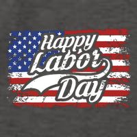 Happy Labor Day Shirts For Labor Day Retro US Flag Vector Backpack