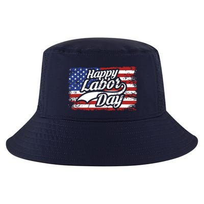 Happy Labor Day Shirts For Labor Day Retro US Flag Cool Comfort Performance Bucket Hat