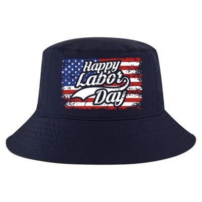 Happy Labor Day Shirts For Labor Day Retro US Flag Cool Comfort Performance Bucket Hat