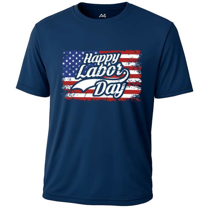 Happy Labor Day Shirts For Labor Day Retro US Flag Performance Shirt