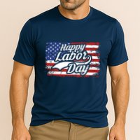Happy Labor Day Shirts For Labor Day Retro US Flag Performance Shirt