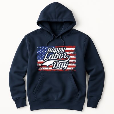Happy Labor Day Shirts For Labor Day Retro US Flag Hoodie