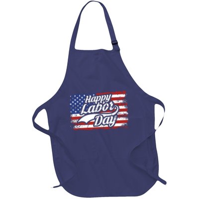Happy Labor Day Shirts For Labor Day Retro US Flag Apron