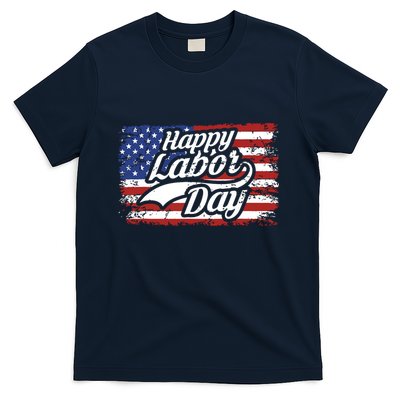 Happy Labor Day Shirts For Labor Day Retro US Flag T-Shirt