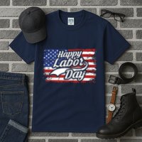 Happy Labor Day Shirts For Labor Day Retro US Flag Tall T-Shirt