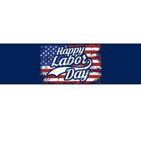 Happy Labor Day Shirts For Labor Day Retro US Flag Bumper Sticker