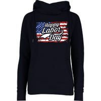 Happy Labor Day Shirts For Labor Day Retro US Flag Womens Funnel Neck Pullover Hood