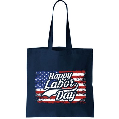 Happy Labor Day Shirts For Labor Day Retro US Flag Bag